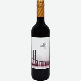 Вино Тен Майл Бридж, Красное, Сухое, 0,75 Л