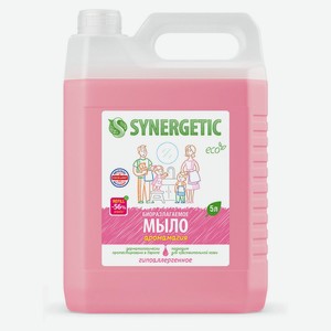 Мыло жидкое Synergetic Миндальное молочко гипоаллергенное с эффектом увлажнения биоразлагаемое, 5 л
