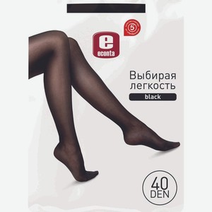 Колготки Econta женские черный 40 den размер 3