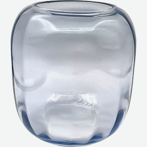 Ваза HOMECLUB Crystal, голубая, стекло, 18см, Арт. NC8-2